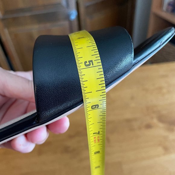 NWOT Size 7 (EU 38) black leather H&M slide - Picture 9 of 9